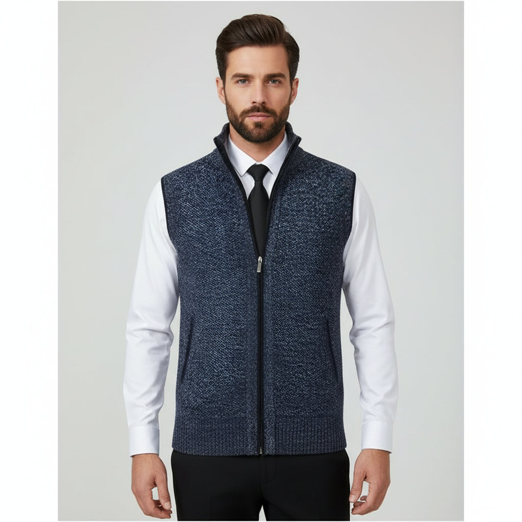 ANFINITE – Herrevest med Lynlås | Varm, Let & Komfortabel