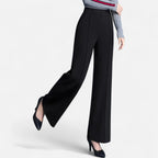 Pantalon femme taille haute et jambe droite – élégant, extensible et confortable