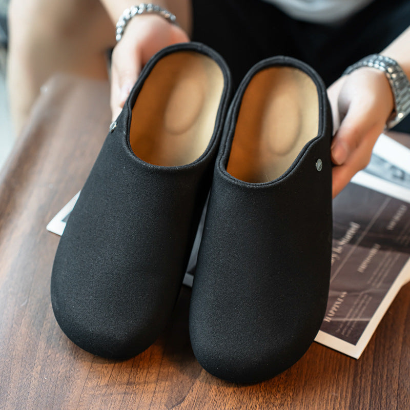 Miesten mokkanahkaiset slip-on-muulit