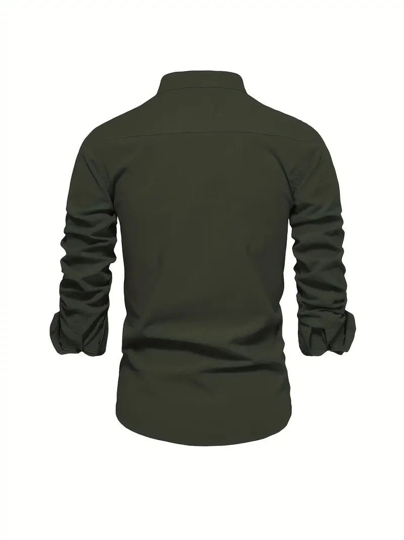 Chemise décontractée homme pour le printemps à boutons ANFINITE