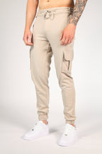 Pantaloni Cargo in Cotone con Stretch e Tasche Funzionali