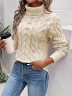 ANFINITE – Maglione Morbido a Collo Alto per Donne