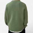 Pullover Uomo Tinta Unita con Girocollo Classico