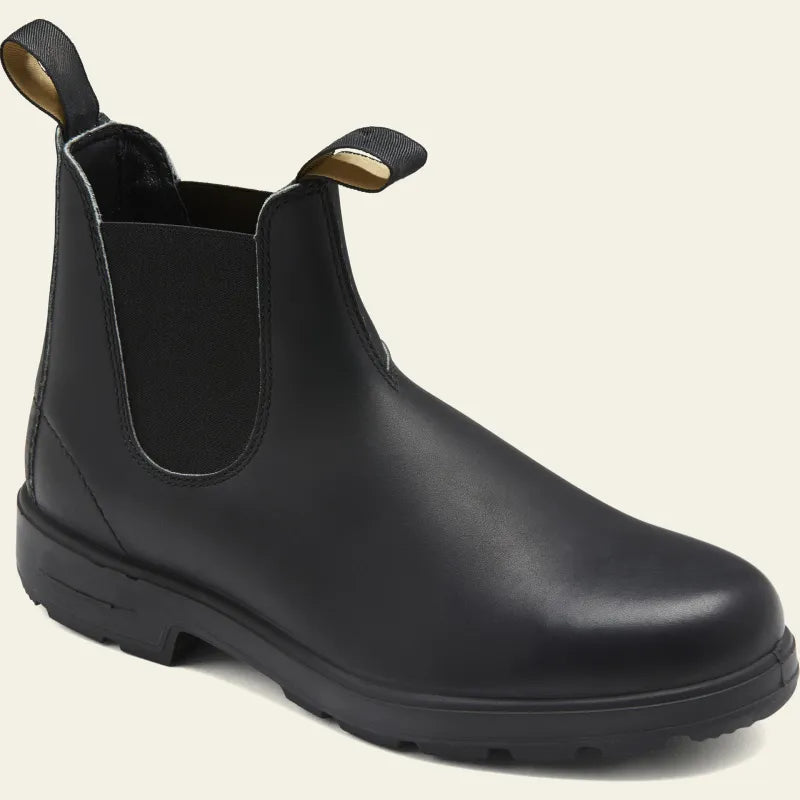 Bottines Chelsea pour homme imperméables en similicuir avec semelle robuste
