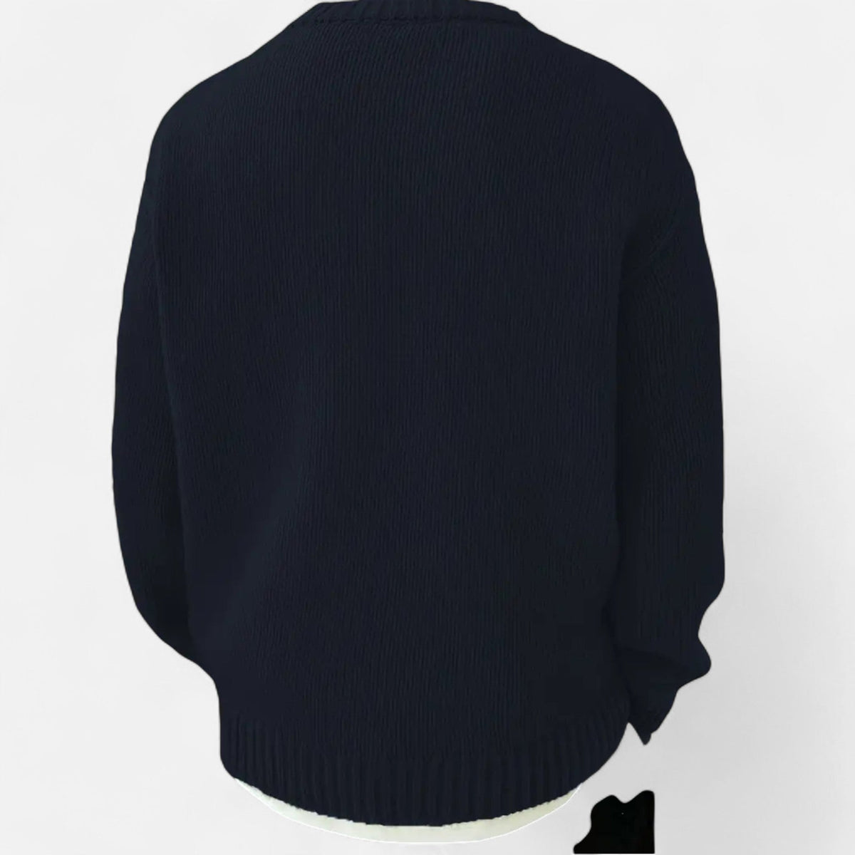 Pullover Uomo Tinta Unita con Girocollo Classico