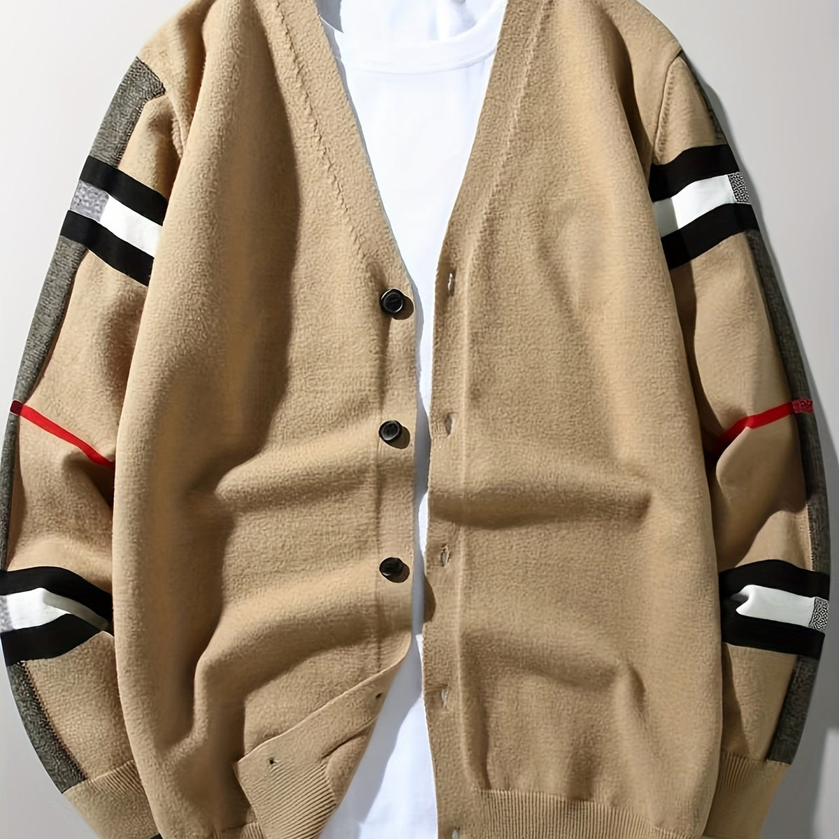Cardigan homme en pure laine vierge avec boutons – confection artisanale et élégante