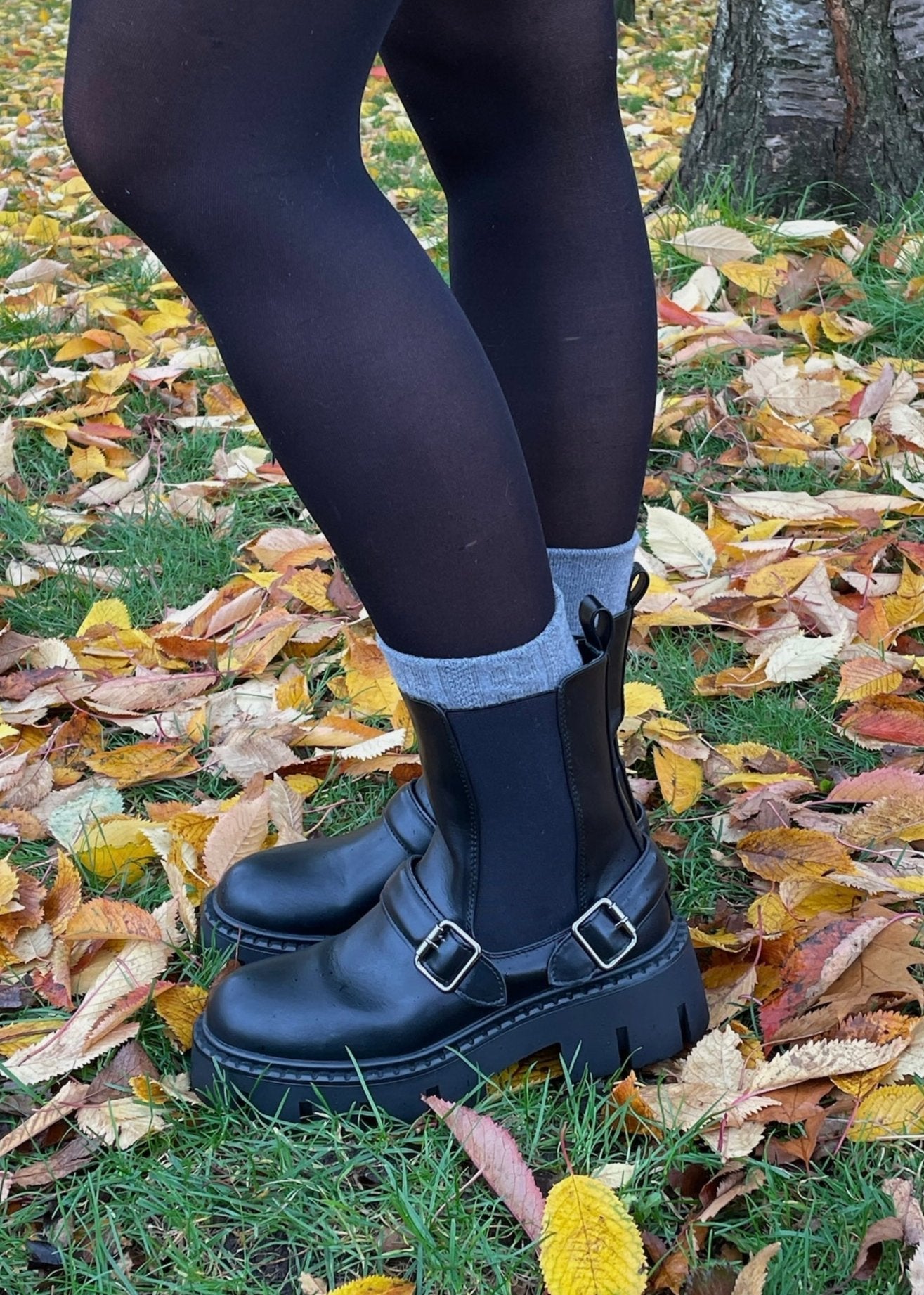 Stivali Chunky con Fibbia
