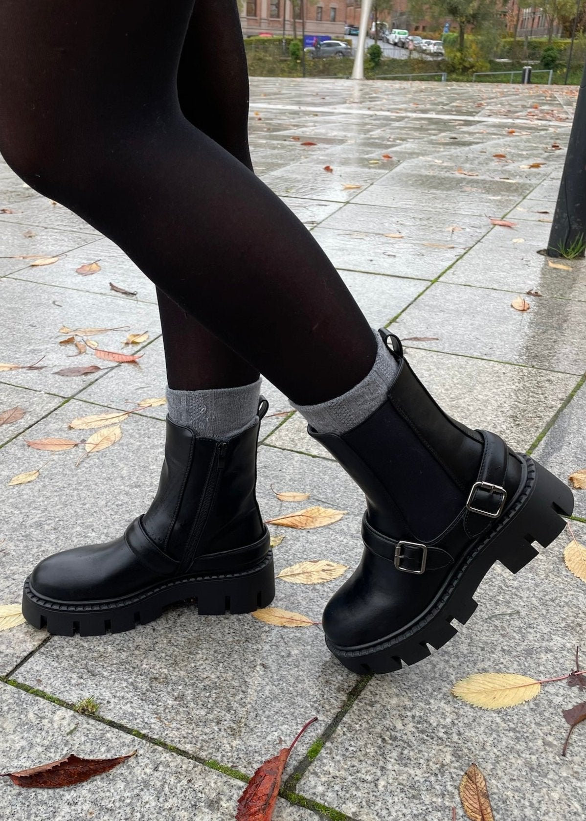 Stivali Chunky con Fibbia
