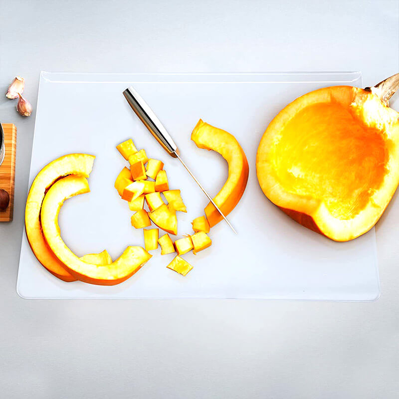 Stilfuld og Sikker Antiskrid Skærebræt - GlassEdge