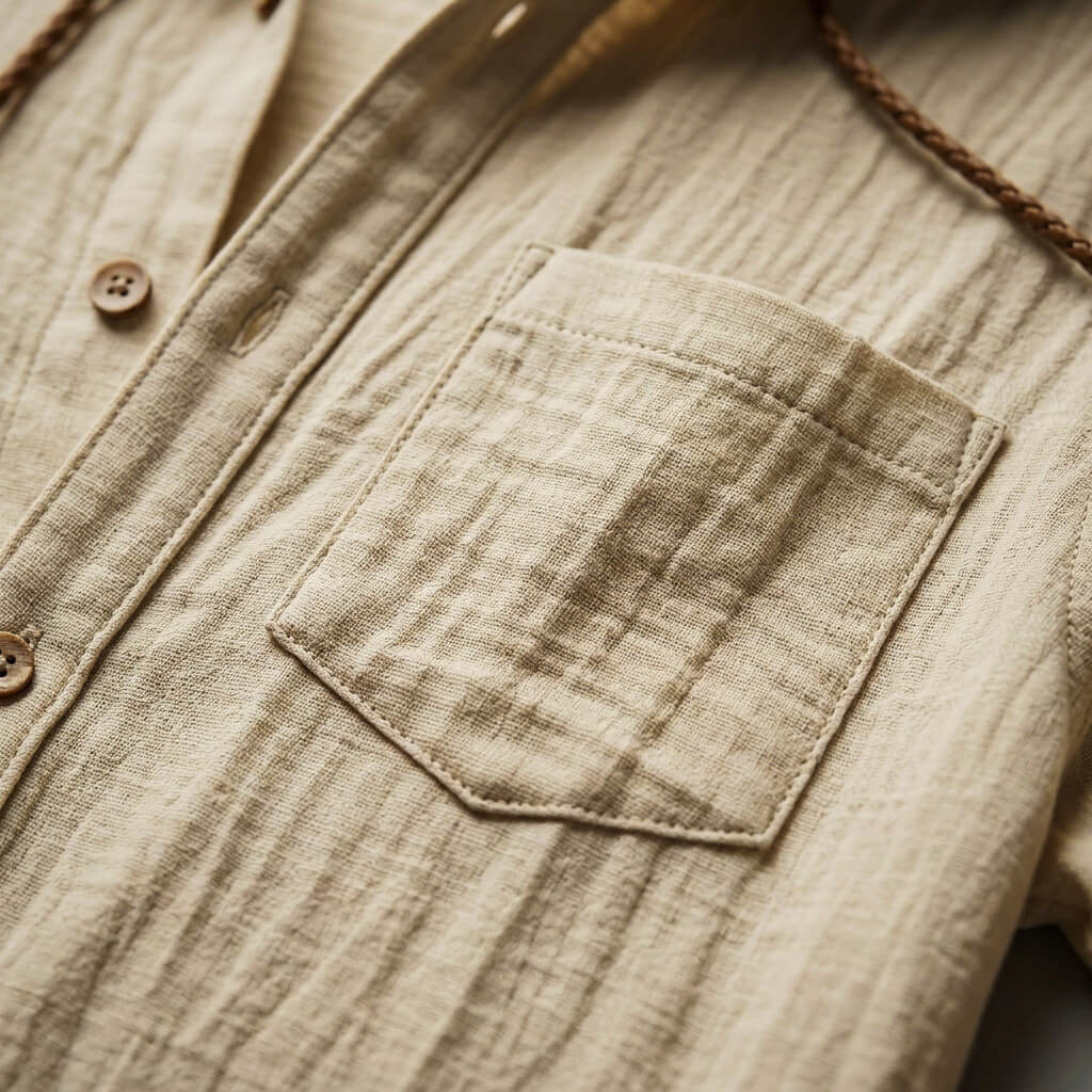 Giacca Uomo con Cappuccio in Cotone Peruviano e Lino