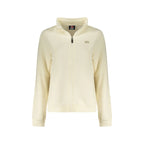 Felpa Donna Bianca in Pile con Zip