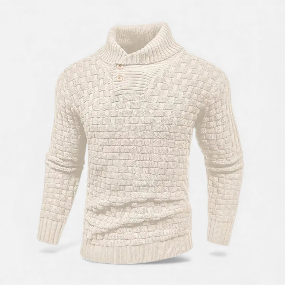 Maglione Uomo Slim Fit a Collo Alto con Bottoni – Eleganza e Comfort Invernale