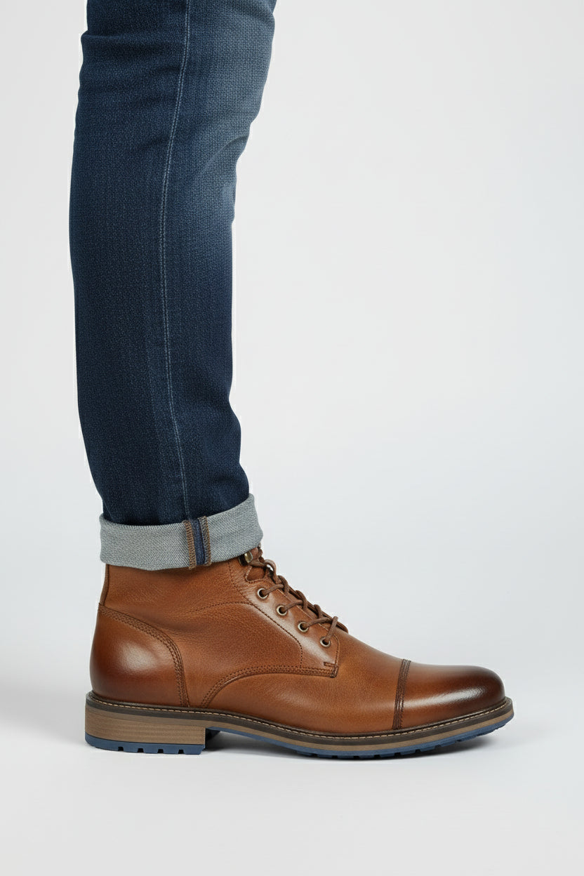 ANFINITE – Slidstærke Læderstøvler til Mænd | Komfort, Greb & Vinterklar