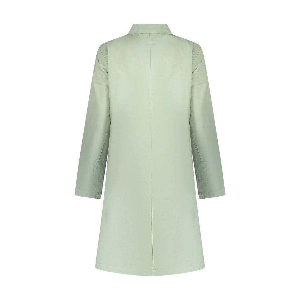 Trench Donna Verde con Bottoni