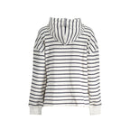 Felpa Donna Bianca con Cappuccio e Zip