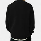 Pullover Uomo Tinta Unita con Girocollo Classico