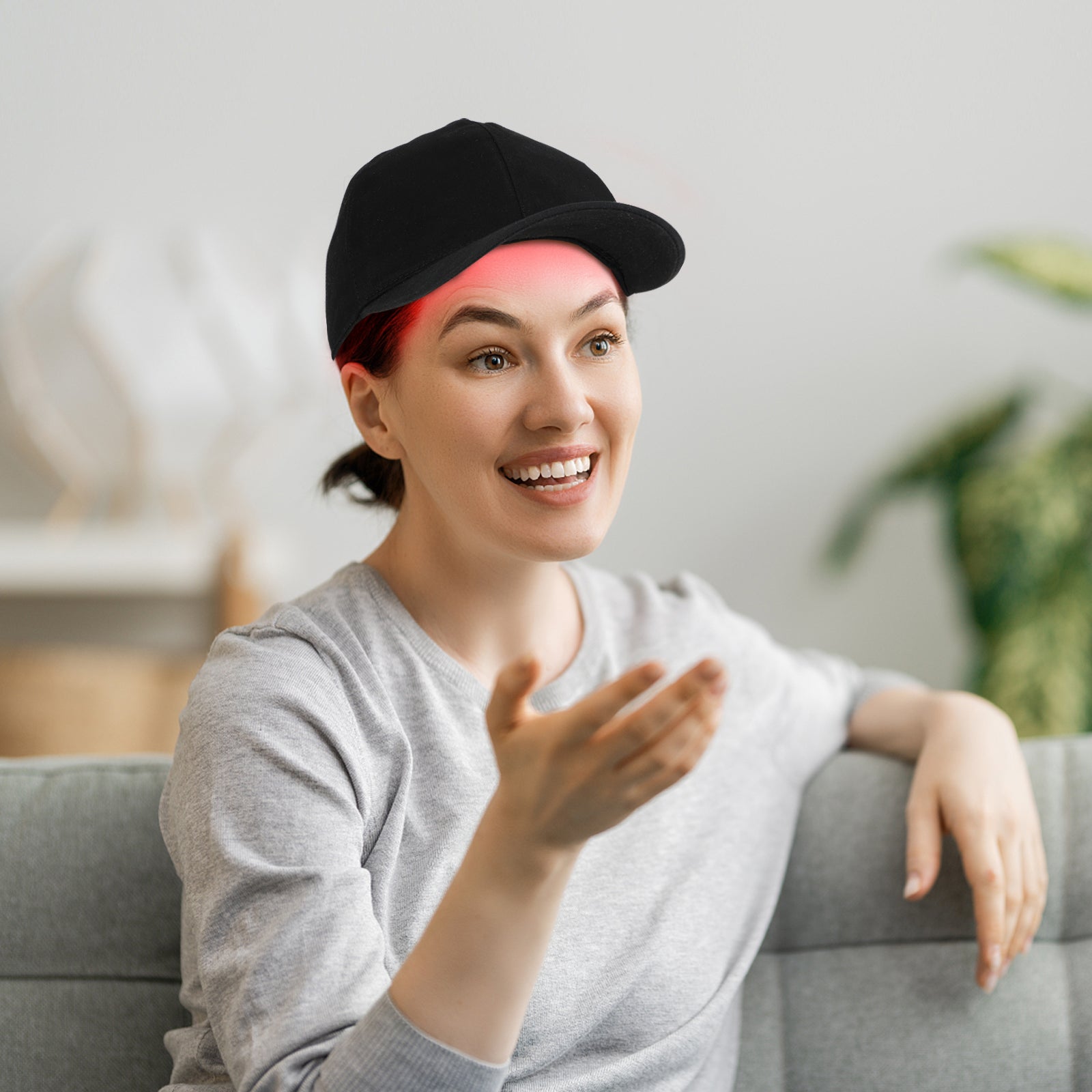 HairGlow Pro - Infrarød Rød Lys Terapi Hat