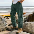 Pantalones de hombre de pana - pierna recta, elegantes e informales