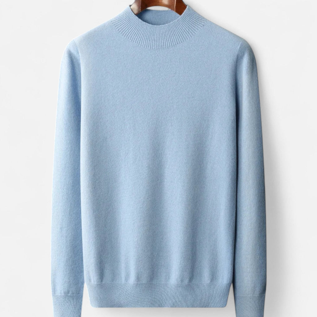 Maglione Uomo in Pura Lana con Collo Lupetto