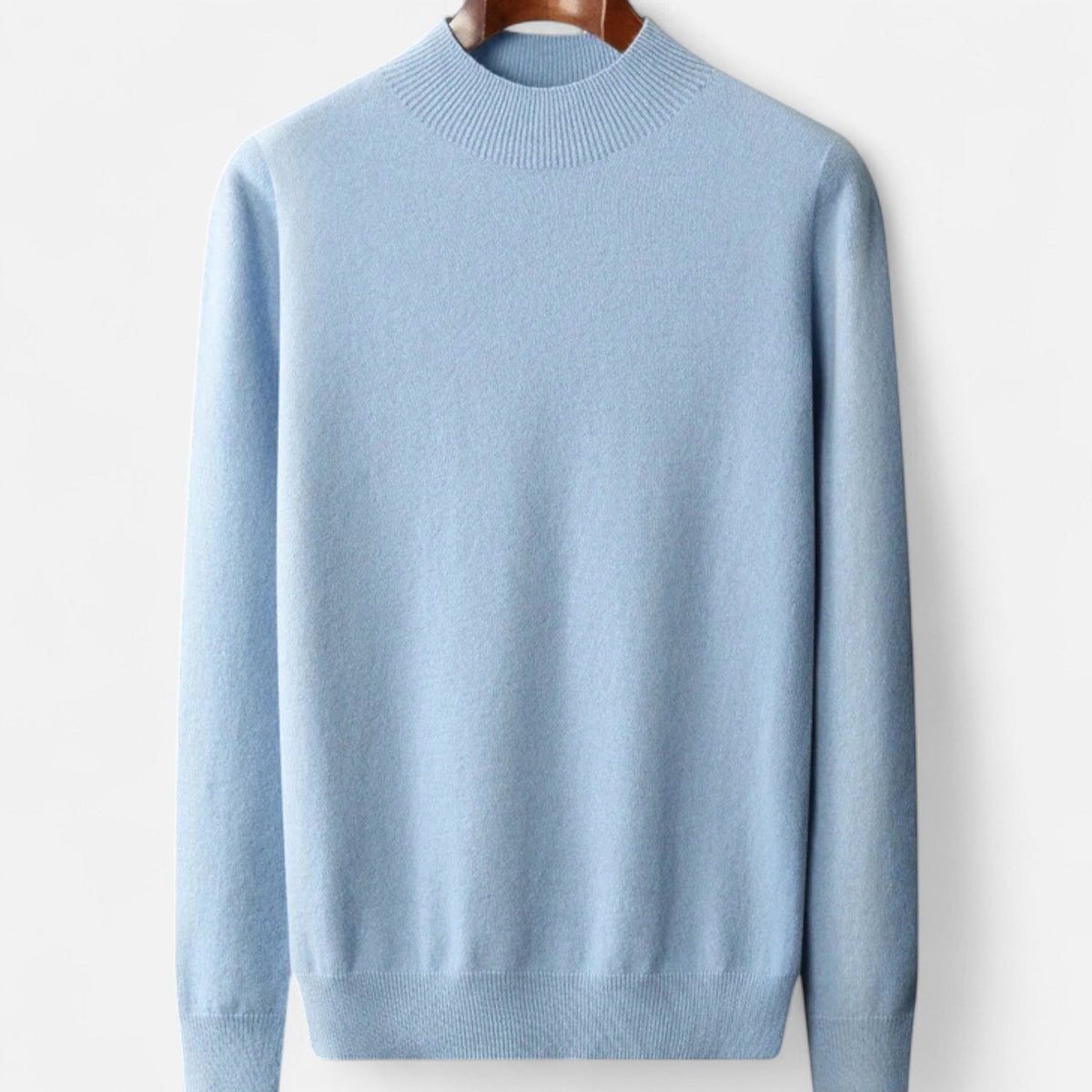 Maglione Uomo in Pura Lana con Collo Lupetto