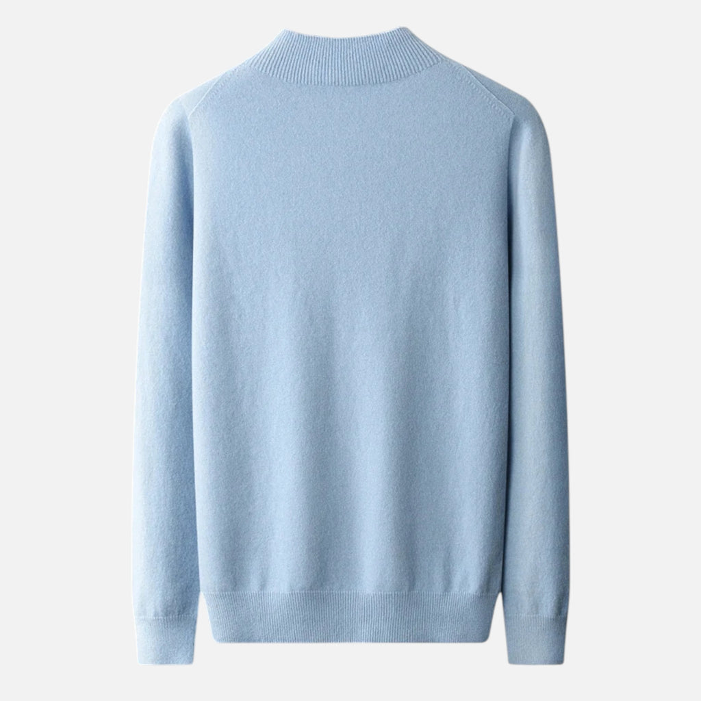 Maglione Uomo in Pura Lana con Collo Lupetto