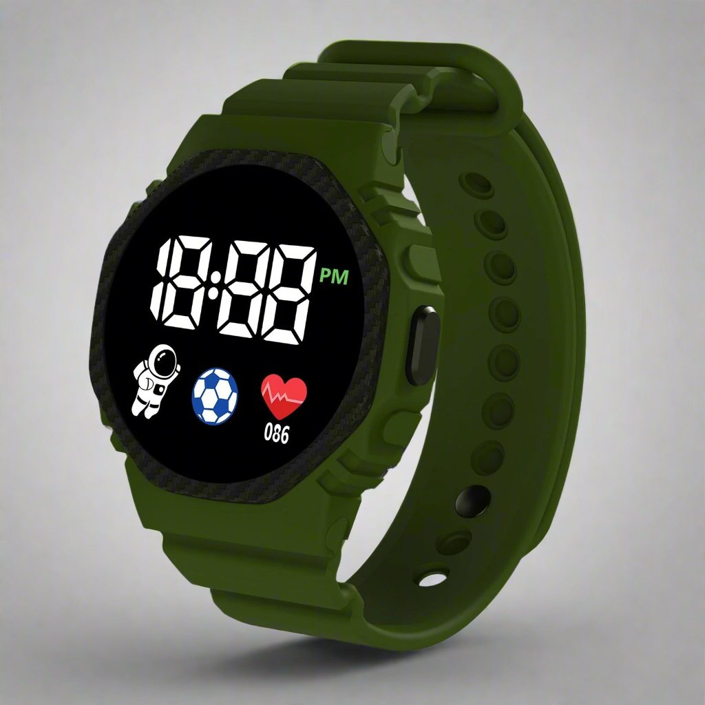 Orologio Sportivo per Bambini Børns Eventyr – Schermo LED, Design Impermeabile e Costruzione Robusta