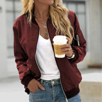 Bomber Donna Classico con Zip