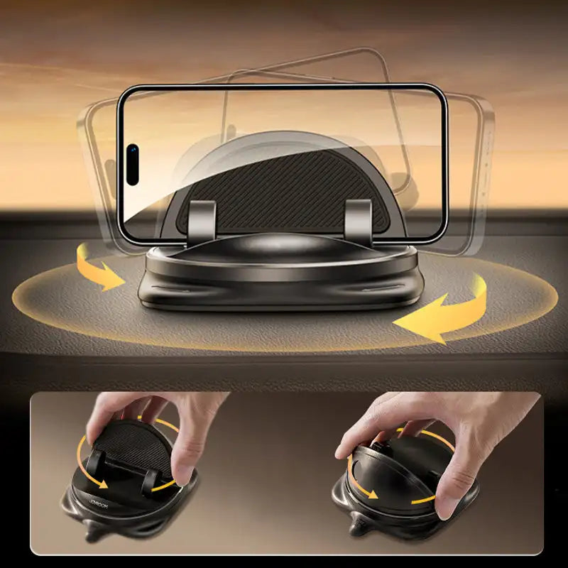 360° RotateX – Supporto per telefono auto rotante | Montaggio su cruscotto e ventilazione | Misura universale