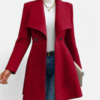Cappotto Invernale Donna in Misto Lana con Revers