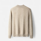 Cardigan Uomo in 100% Lana Merino con Zip e Collo Alto