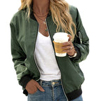 Bomber Donna Classico con Zip