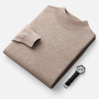 Maglione Uomo in Pura Lana con Collo Lupetto