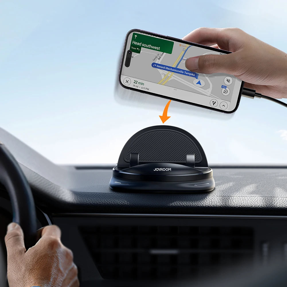 360° RotateX – Supporto per telefono auto rotante | Montaggio su cruscotto e ventilazione | Misura universale