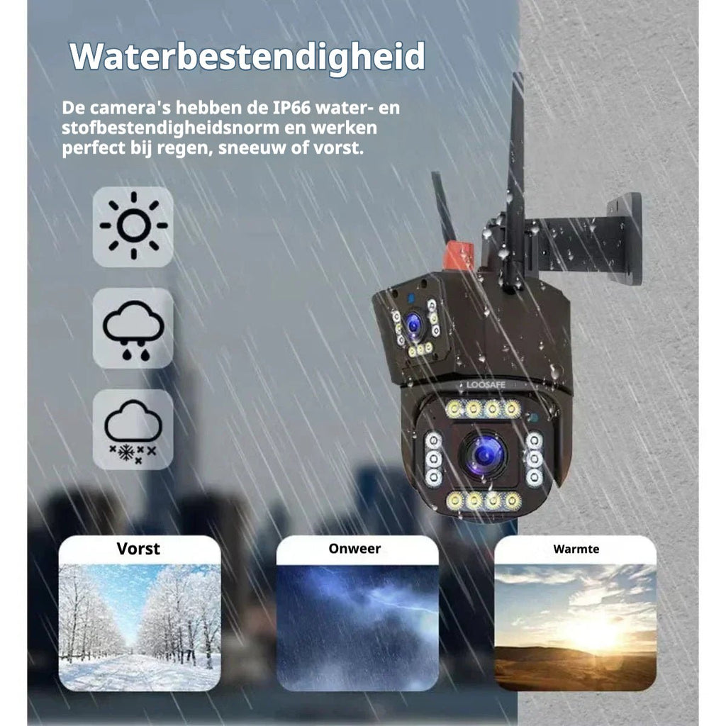 Solpanel - Trådløst Overvågningskamera