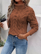ANFINITE – Maglione Morbido a Collo Alto per Donne
