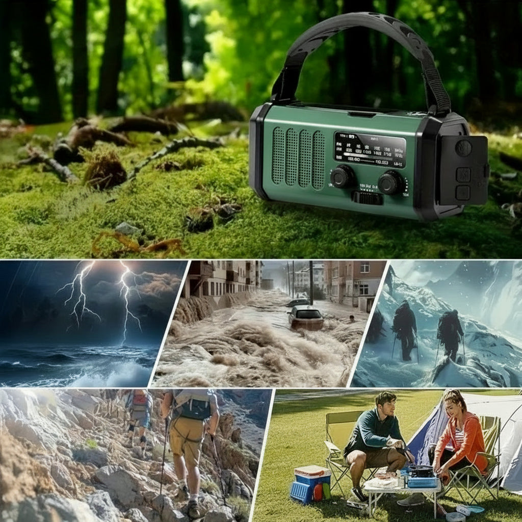 Radio di Emergenza Multifunzionale – Compatto Dispositivo di Emergenza Tutto-in-Uno