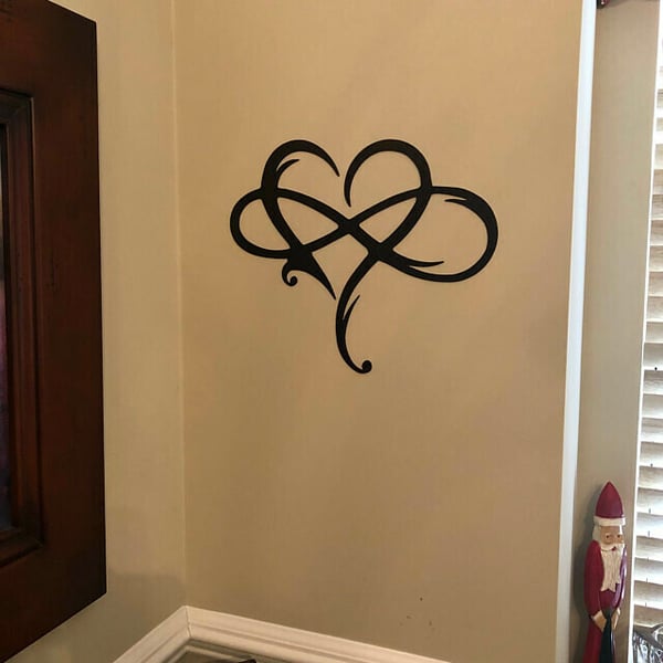 Arte da Parete in Ferro con Cuore Infinito - InfiniteHeart