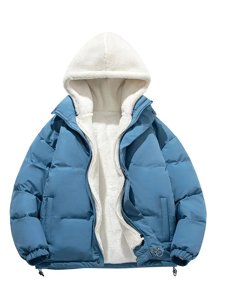 Piumino Donna con Interno Sherpa e Cappuccio