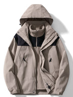 Chaqueta outdoor para hombre 3 en 1 con capucha e interior extraíble