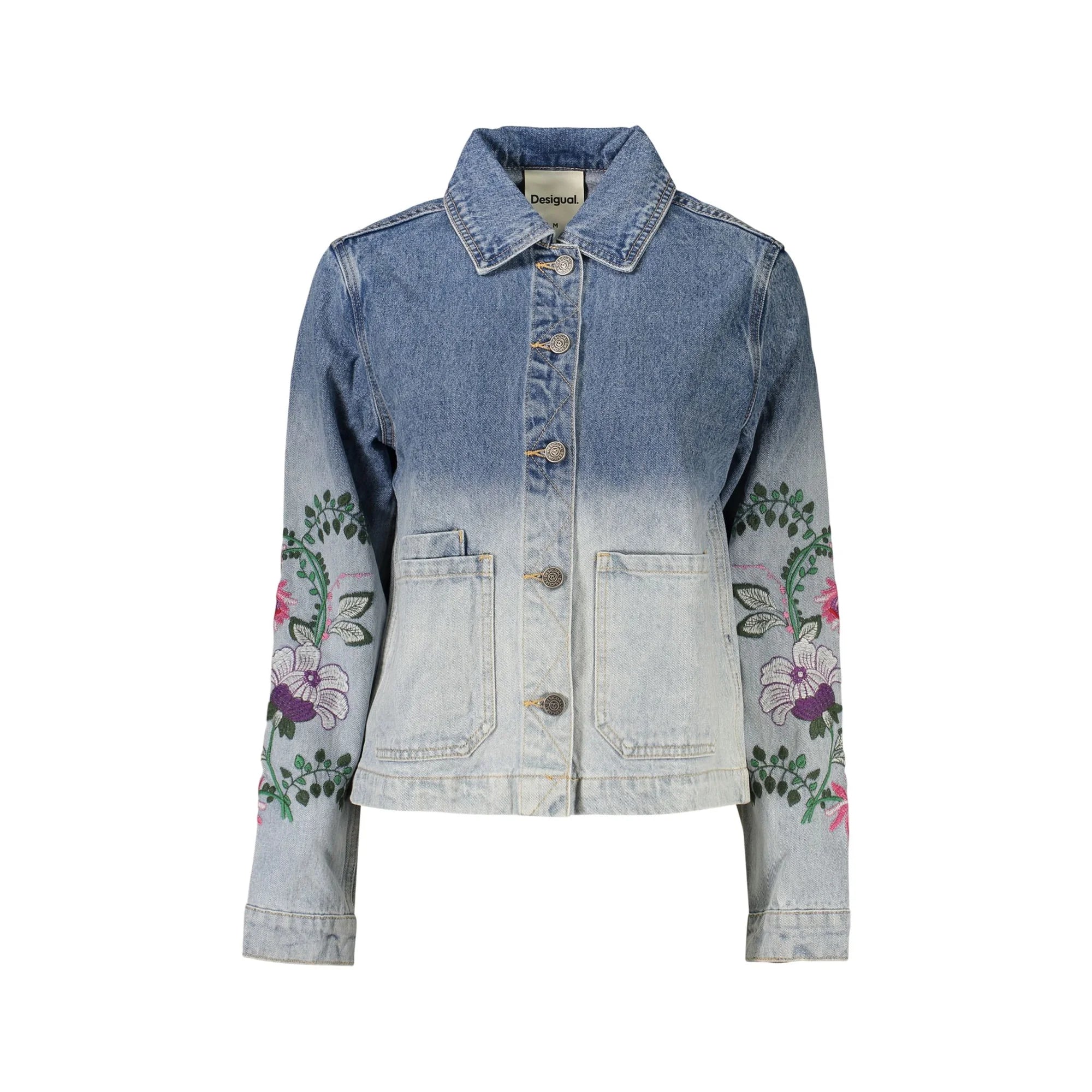 Camisa chaqueta de mujer de denim azul