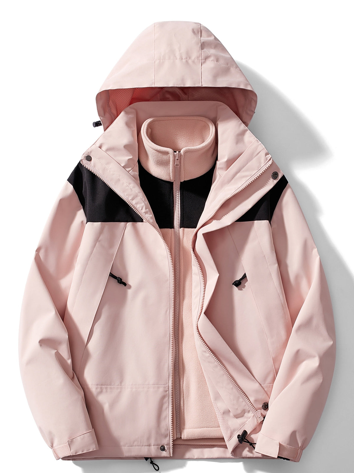 Giacca Outdoor Uomo 3 in 1 con Cappuccio e Interno Removibile