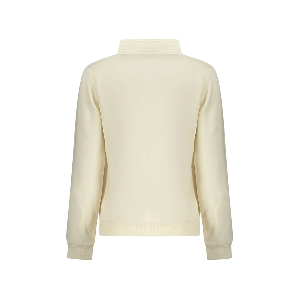 Felpa Donna Bianca in Pile con Zip