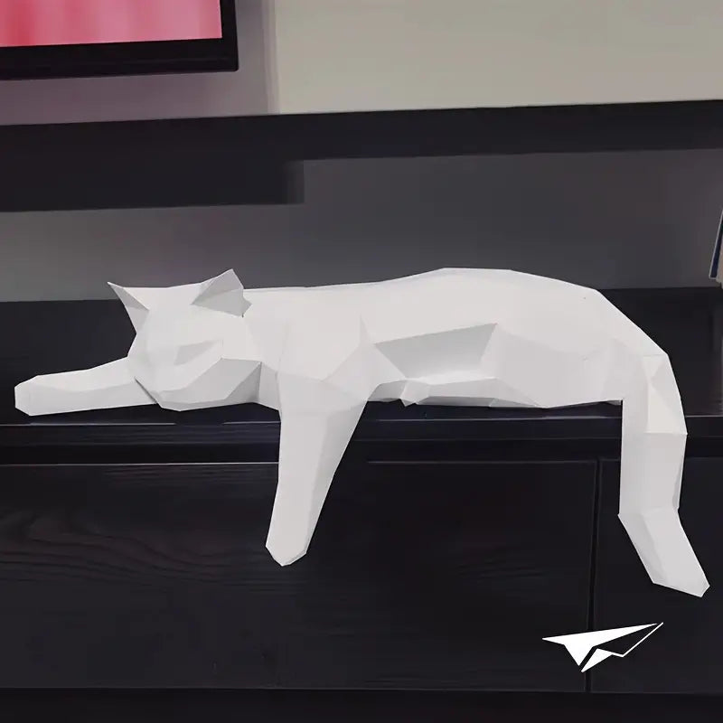 Statua Decorativa Moderna a Forma di Gatto ANFINITE Luna