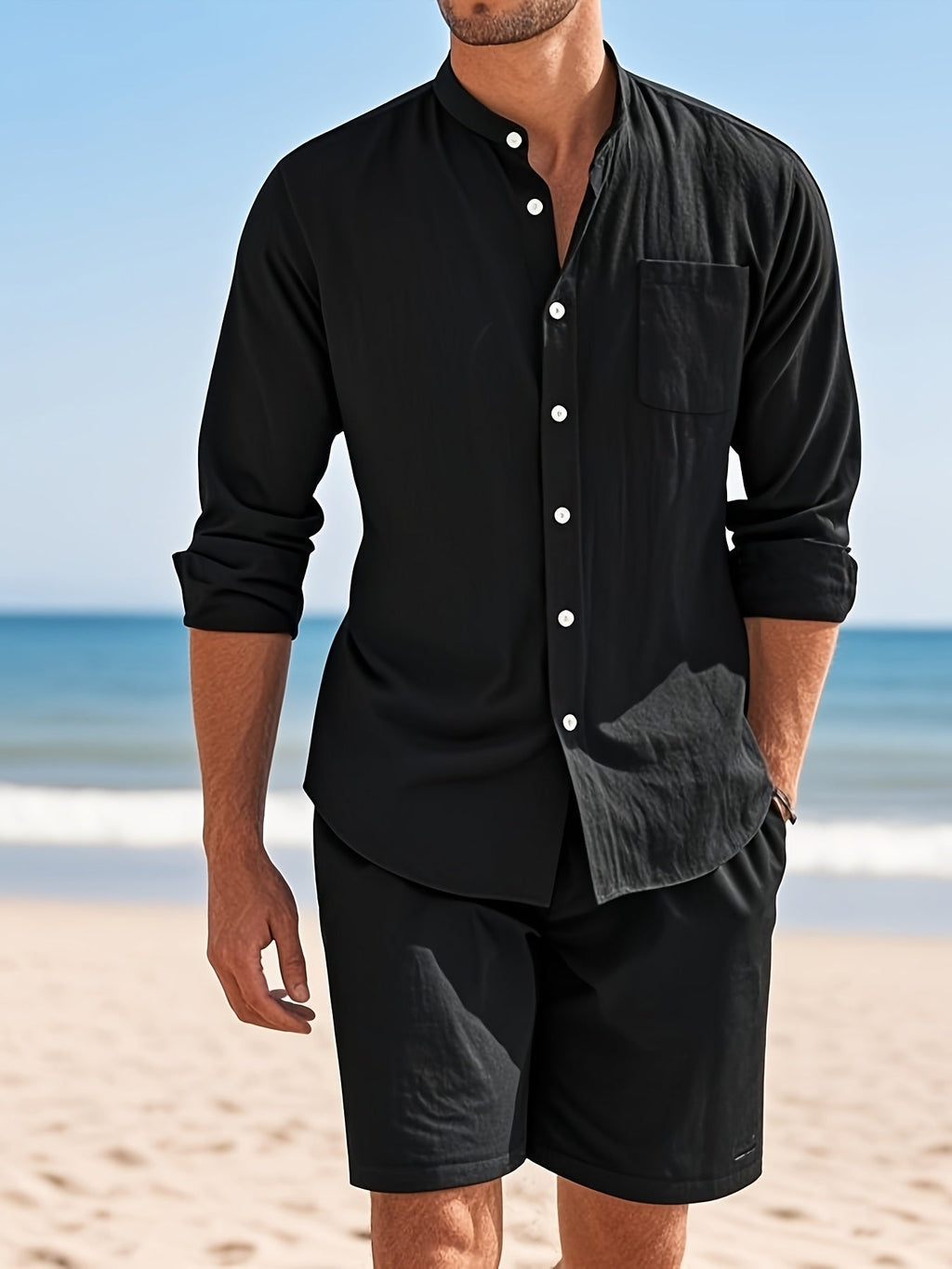 Completo Traspirante in Lino da Uomo – Eleganza Casual per l'Estate