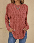 Maglione Donna Girocollo in Misto Cotone – Morbido, Leggero e Confortevole