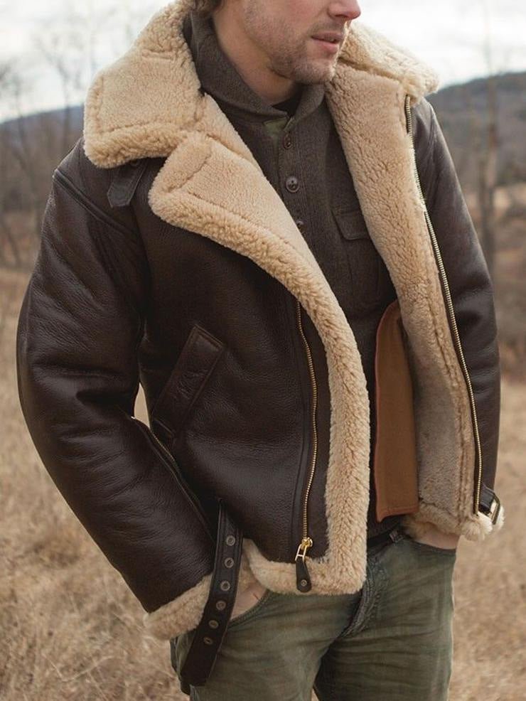 Giacca Aviator Uomo Classica con Zip