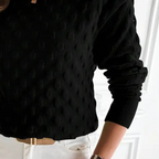 Maglione Donna in Cashmere a Trecce con Girocollo