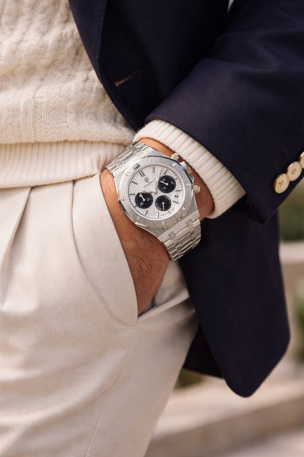 Orologio Cronografo da Uomo ANFINITE in Acciaio Inossidabile