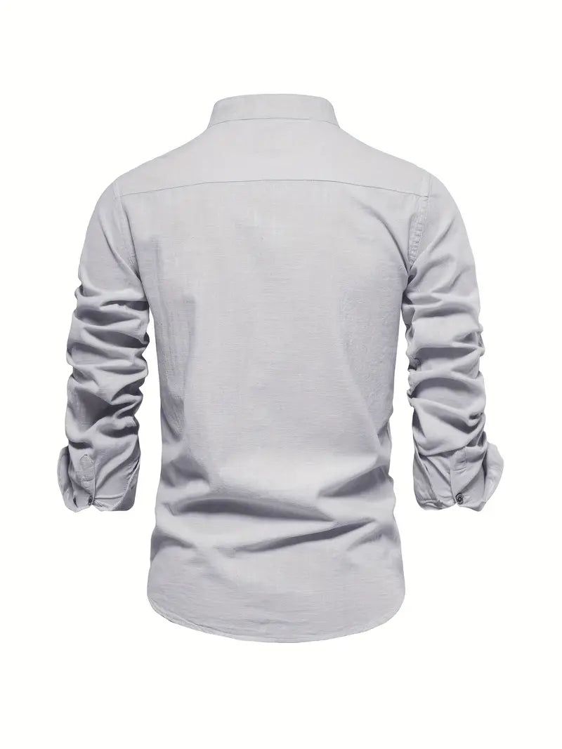 Chemise décontractée homme pour le printemps à boutons ANFINITE