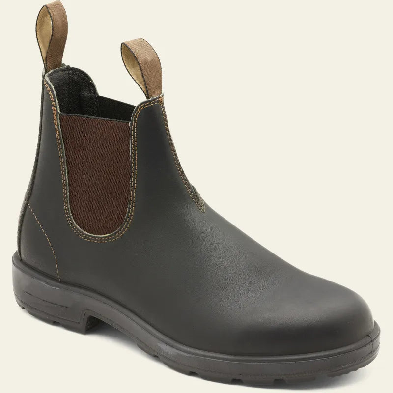 Bottines Chelsea pour homme imperméables en similicuir avec semelle robuste